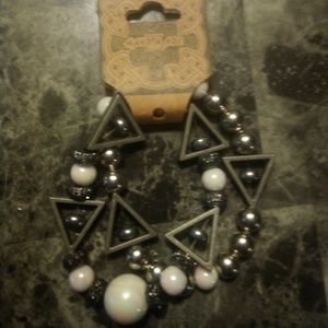 Twin pack of silver bracelets